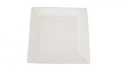 White Square Dinner Plate