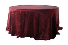 Red Crushed Satin, Round Tablecloth