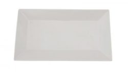 White Rectangular Platter, 14.5 x 8