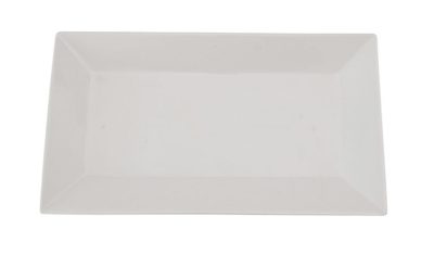 White Rectangular Platter, 14.5 x 8