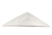 White Triangular Platter, 15" x 15"