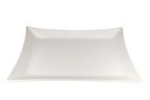 White Pointed Corner Platter, 17″ x 11.5″