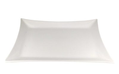 White Pointed Corner Platter, 17" x 11.5"