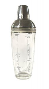 18 oz Clear Glass Cocktail Shaker