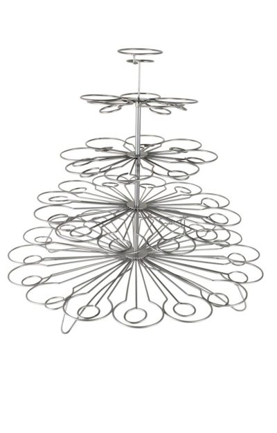 Silver Five Tier Cupcake Stand