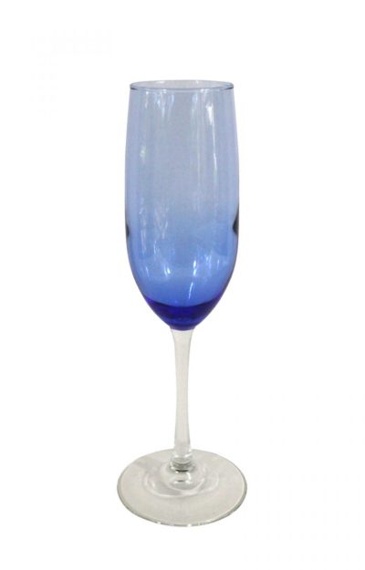 Blue Champagne Flute