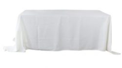 Ivory Rectangle Polyester