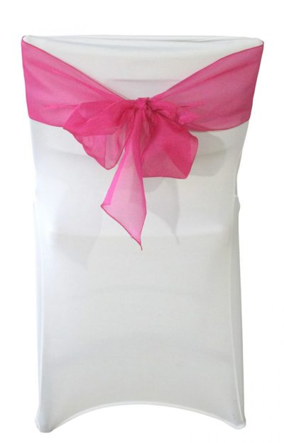 Fuchsia Organza Sashes