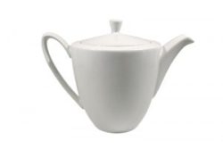 White Modern China Teapot, Pointy