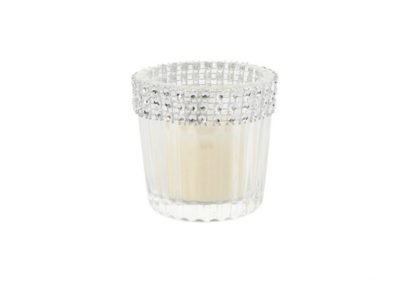 Votive Clear Rhinestone Rim