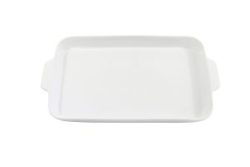 White Rectangular Platter, 13 x 11.25