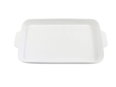 White Rectangular Platter, 13 x 11.25